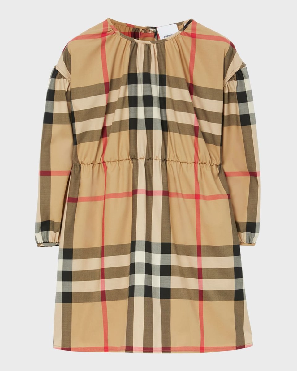 Girl's Savannah Check-Print Dress, Size 3-14